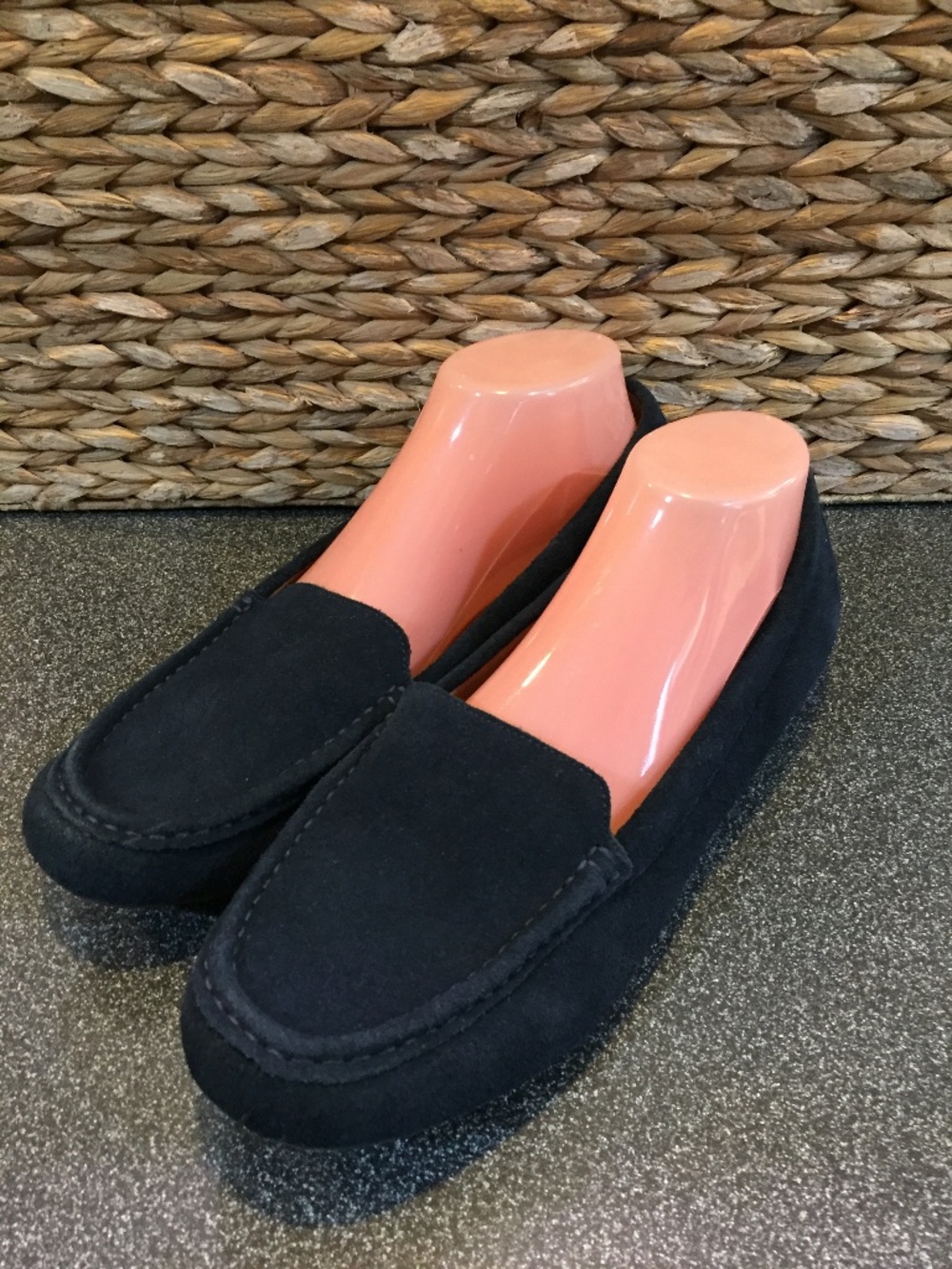 Vionic Blue Suede Loafers